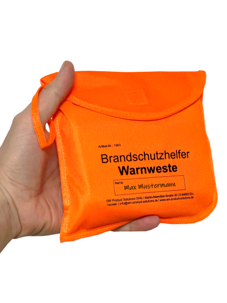 Brandschutzhelfer Weste orange